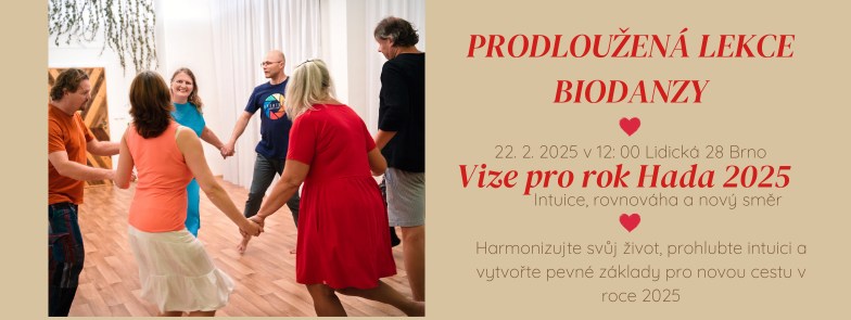 Vize pro rok hada 2025 -prodloužená lekce Biodanzy