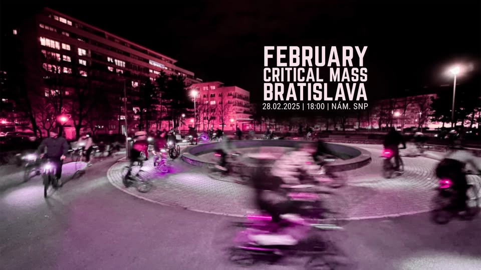 Cyklojazda Critical Mass Februárová