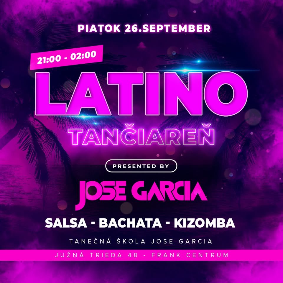 Latino Tančiareň - PIATOK 26.9