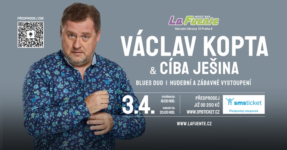 VÁCLAV KOPTA & Cíba Ješina 🎤 3.4.2025 🎶 Bar La Fuente