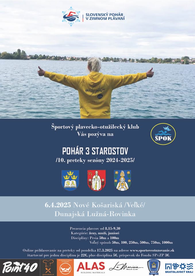 10. PRETEKY V ZIMNOM PLÁVANÍ SEZÓNY 2024 - 2025 - JAZERO NOVÉ KOŠARISKÁ, LA MARICIA CLUB
