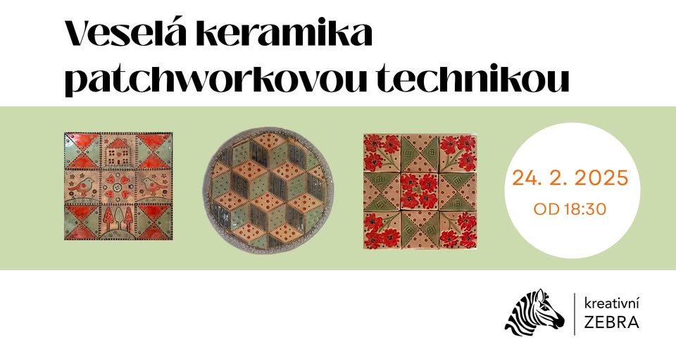 Večerní malování keramiky - veselá keramika patchworkovou technikou