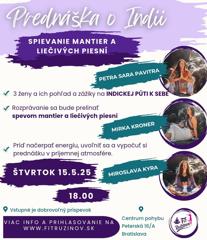 Prednáška o Indii a spievanie mantier a piesní🪷