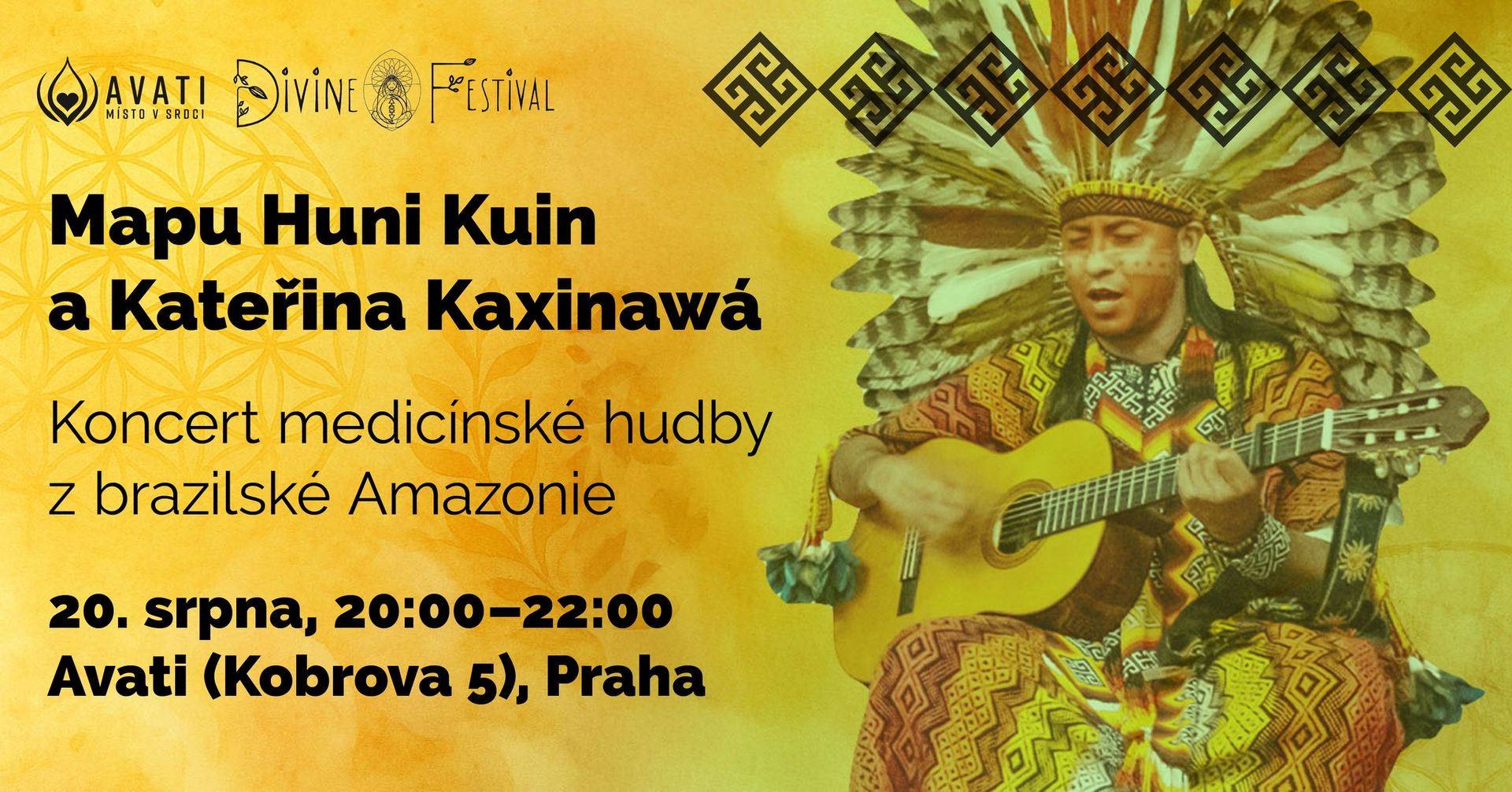 Mapu Huni Kuin v Praze ❇︎ Koncert medicínské hudby