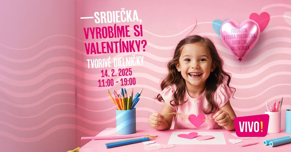 Valentínske tvorivé dielničky vo VIVO! ❤️