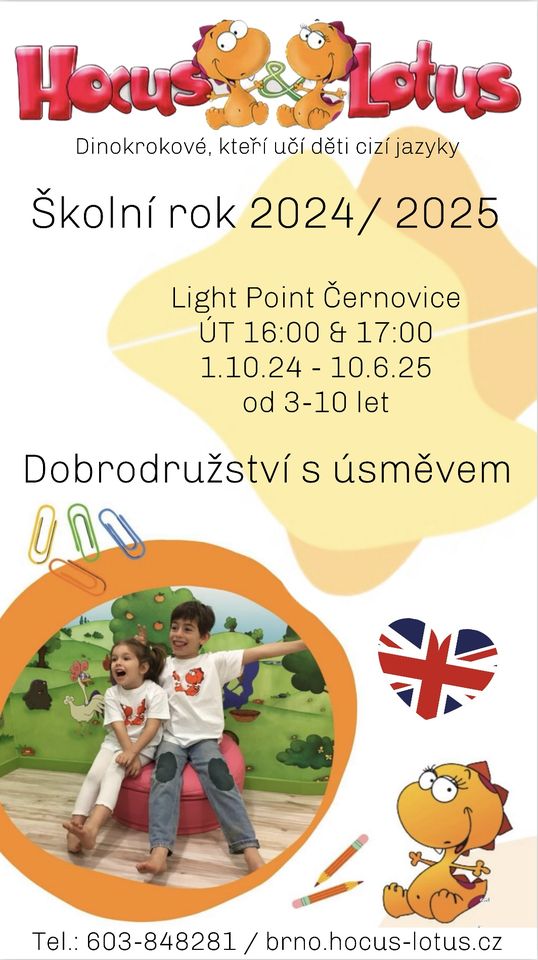 Angličtina pro nejmenší v Černovicích