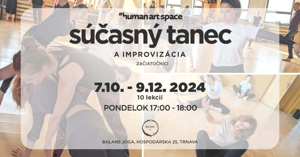 kurz "SÚČASNÝ TANEC a IMPROVIZÁCIE" začiatočníci