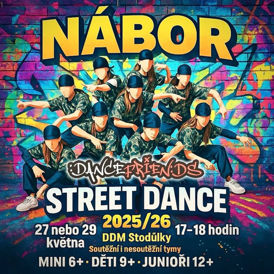 NÁBOR STREET DANCE HOBBY 6-16let