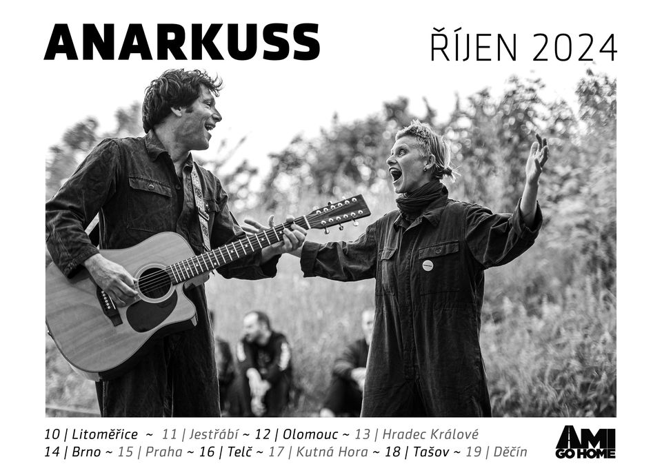 Koncert: Anarkuss (combat folk) + SCOTT McCLOUD's REVOLUTION SUMMER (acoustic trio)