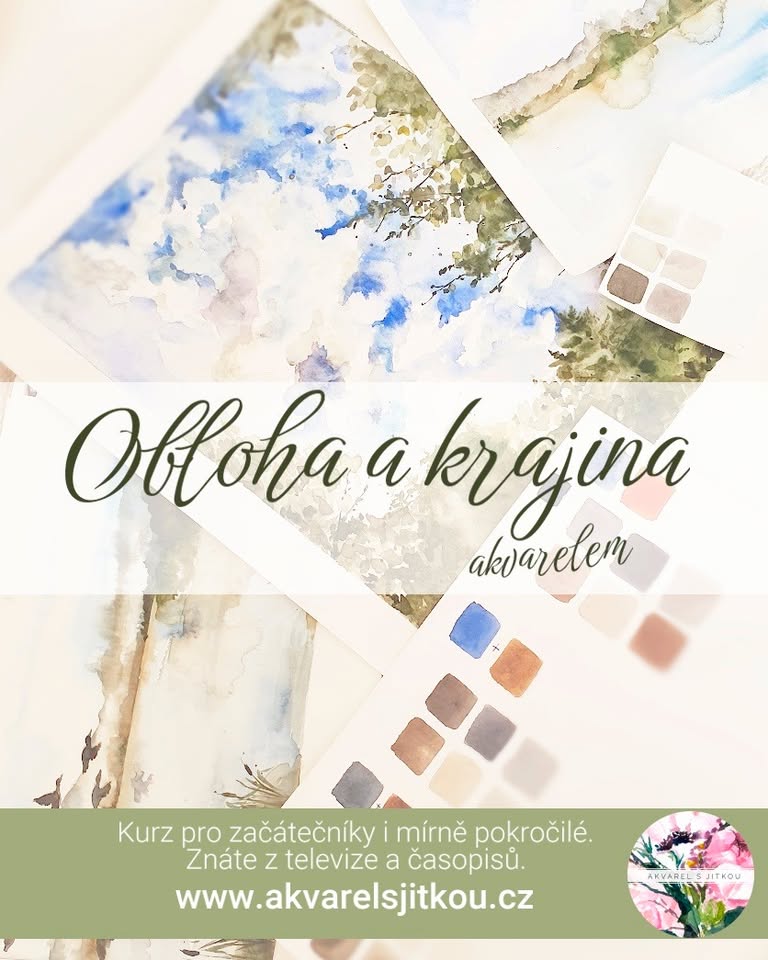 PRAHA: Obloha a krajina akvarelem - i pro úplné začátečníky