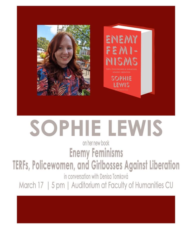 Přednáška Sophie Lews na FHS / Sophie Lewis's Lecture at FHS