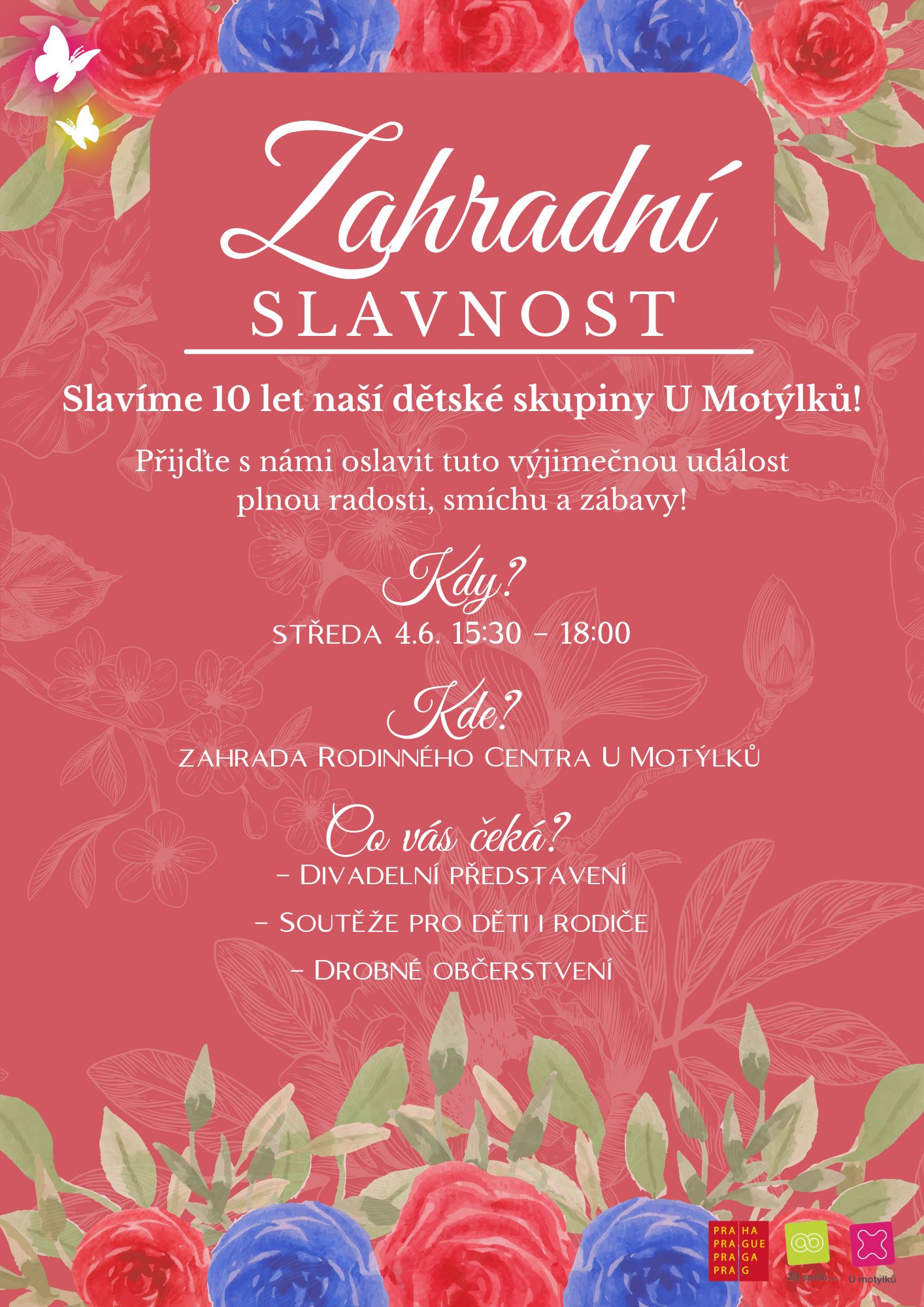 Zahradní slavnost k 10. letům dětské skupiny