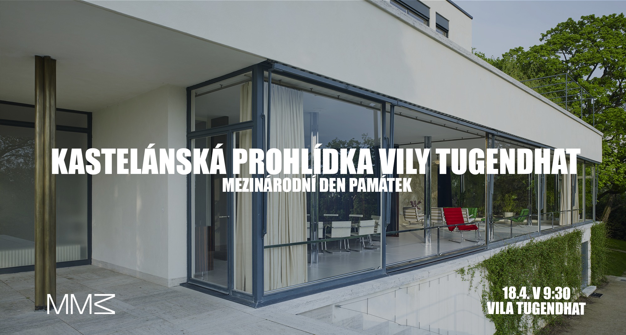 Vyprodáno! Kastelánská prohlídka vily Tugendhat - Mezinárodní den památek