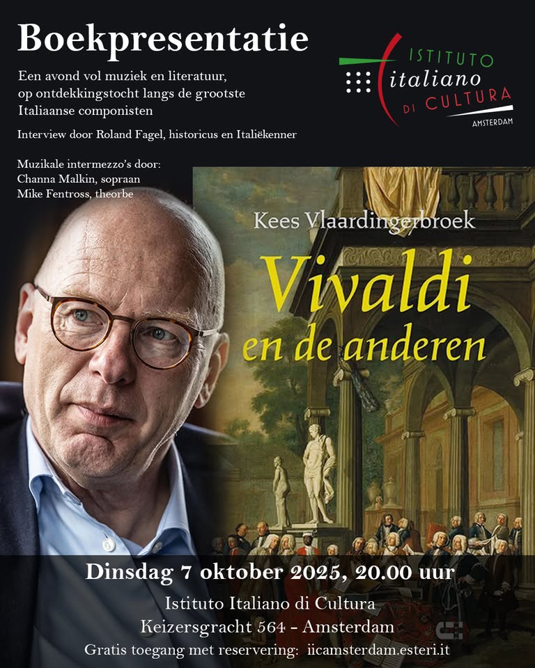 “Vivaldi en de anderen – twintig Italiaanse componisten”  het nieuwe boek van Kees Vlaardingerbroek