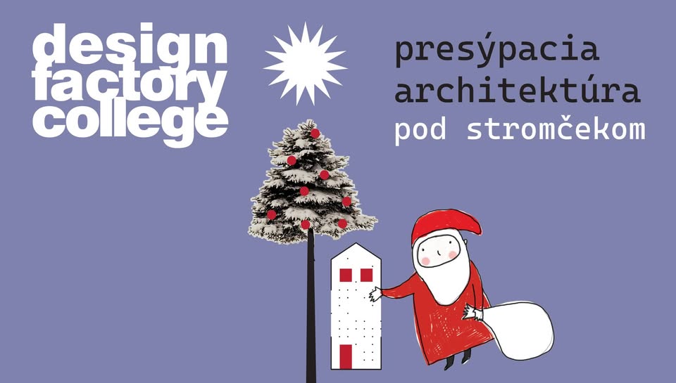 design factory college: Presýpacia architektúra pod stromčekom
