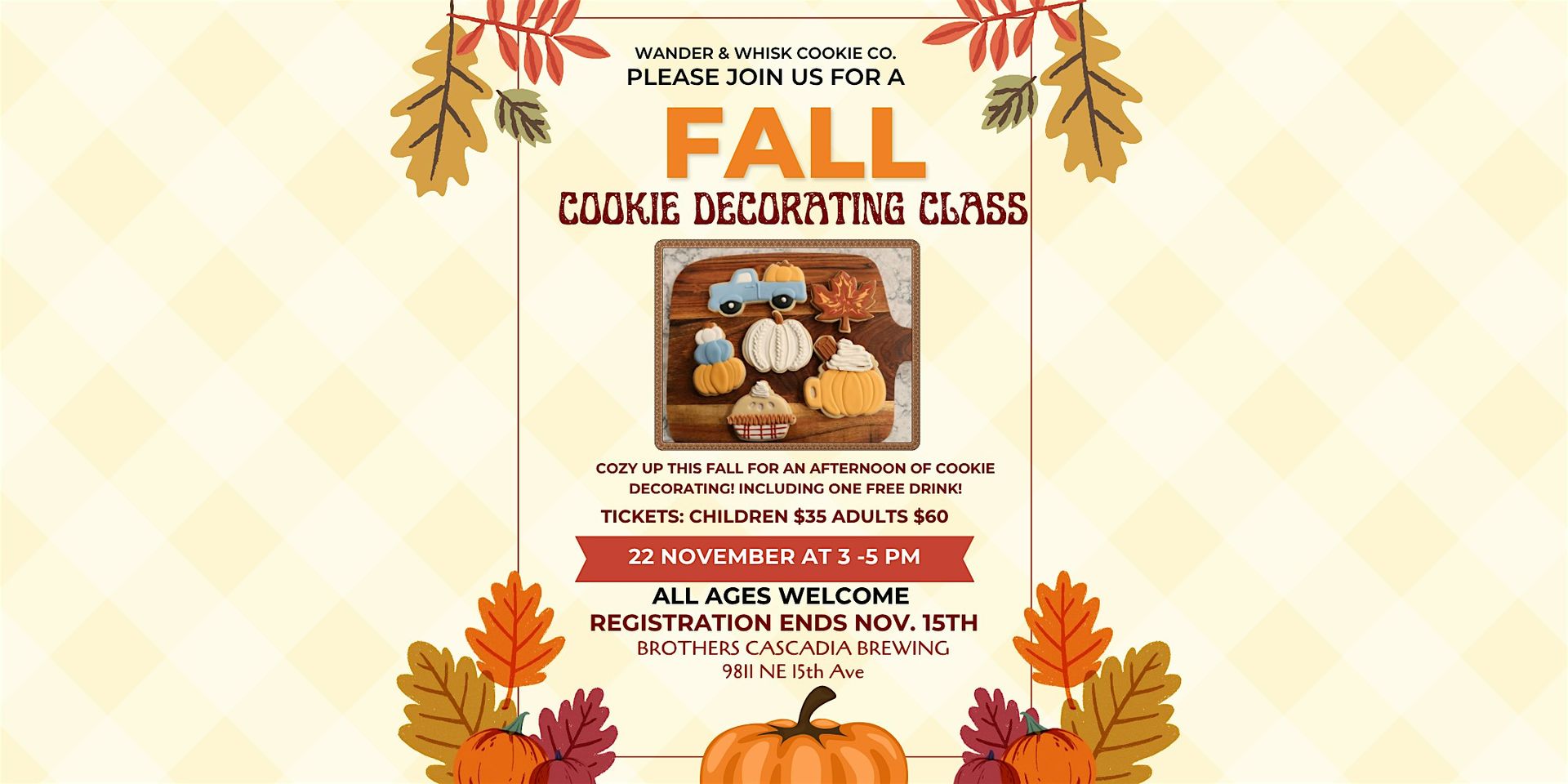 Fall Cookie Decorating Class