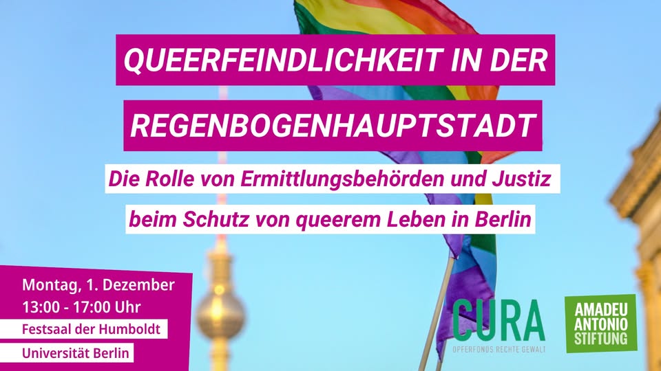 Vernetzungskonferenz: Queerfeindlichkeit in der Regenbogenhauptstadt