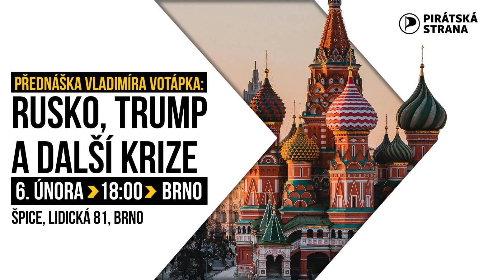 Rusko, Trump a další krize: Přednáška Vladimíra Votápka