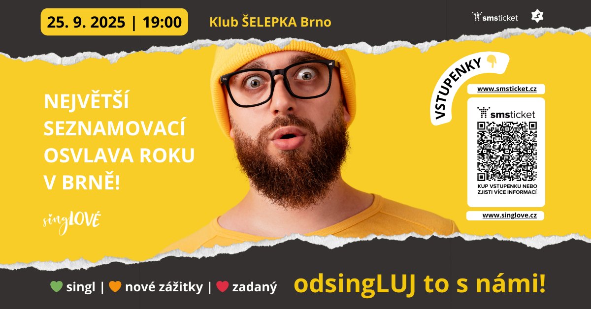 singLOVÉ slaví 9 let! Přijď, ať to odsingLUJEME společně :)