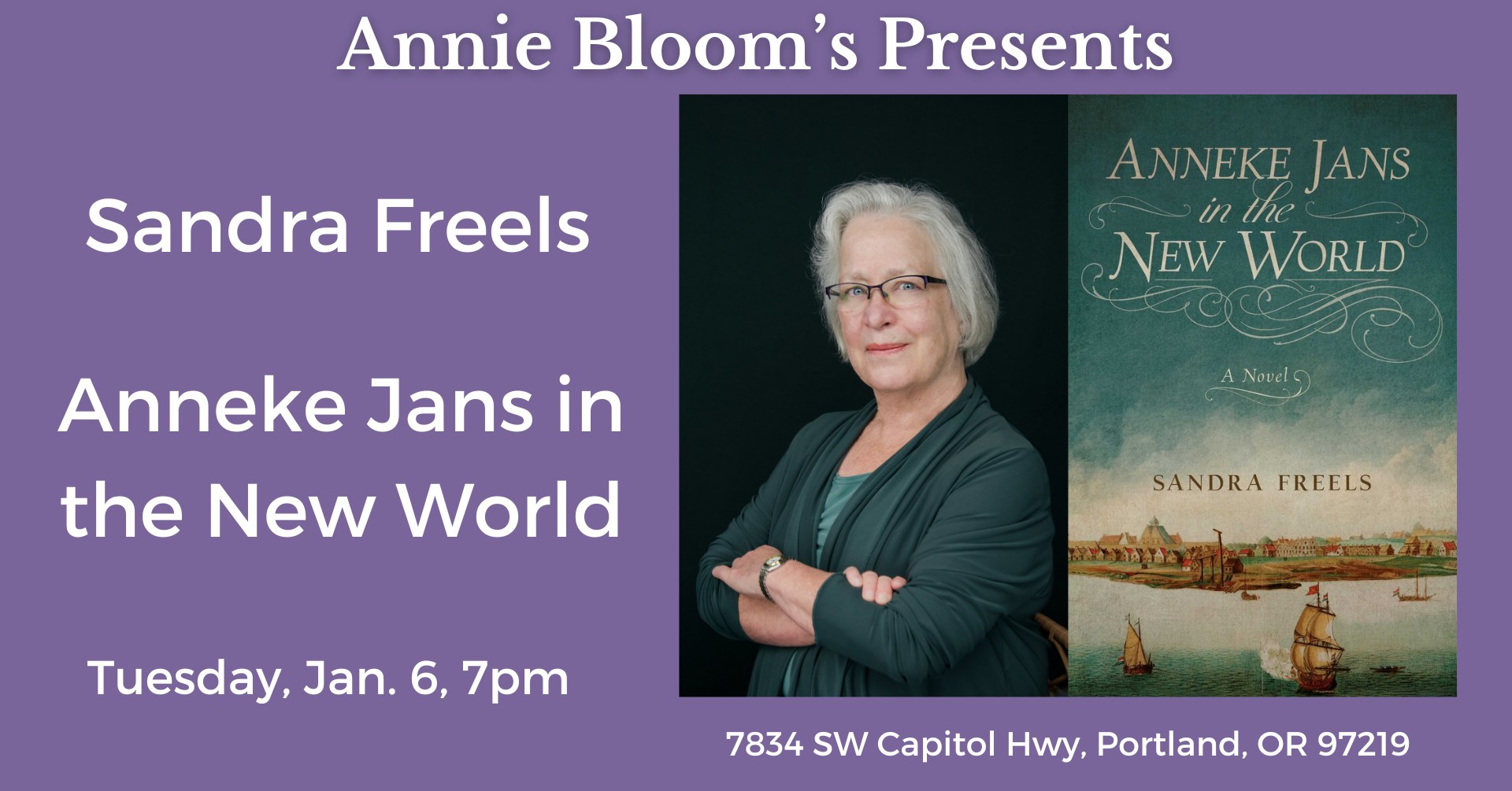 Reading: Sandra Freels: Anneke Jans in the New World