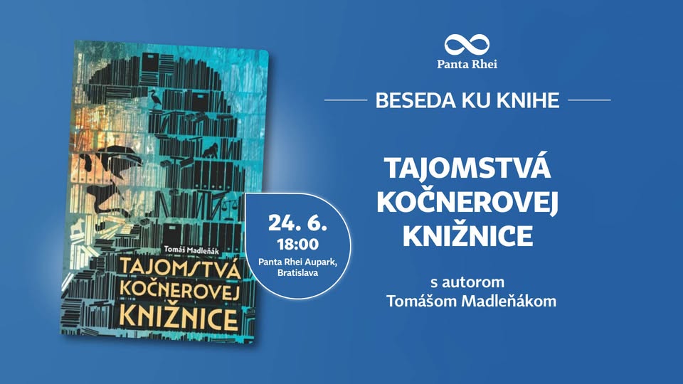 Beseda ku knihe Tajomstvá Kočnerovej knižnice s autorom Tomášom Madleňákom 🕵️