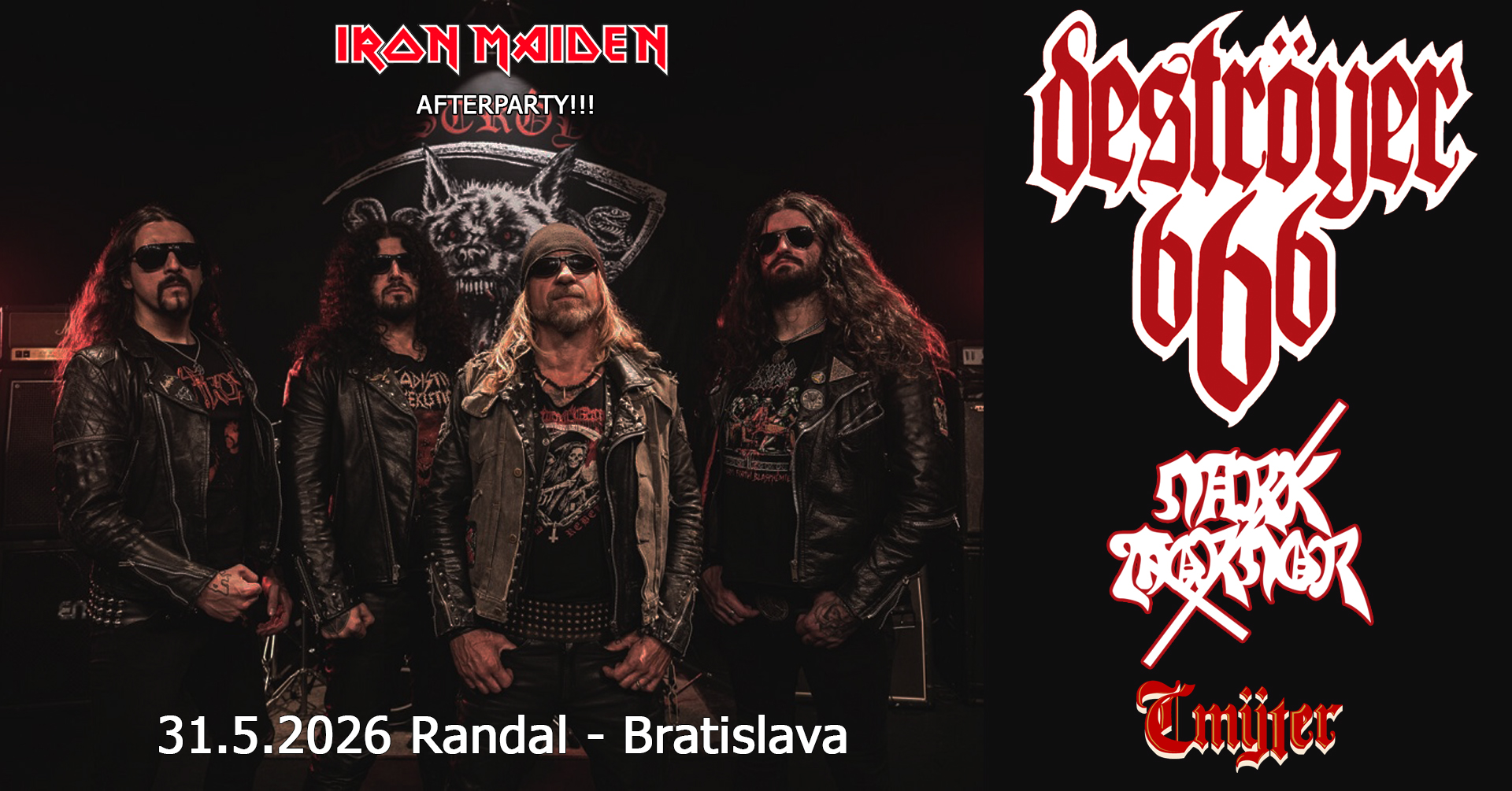 DESTROYER 666 (Australia) + Dark Mordor + Cmyter @ Randal Club