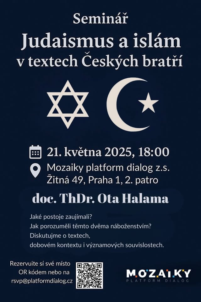 Seminář: Judaismus a islám v textech Českých bratří – historie, teologie a reflexe