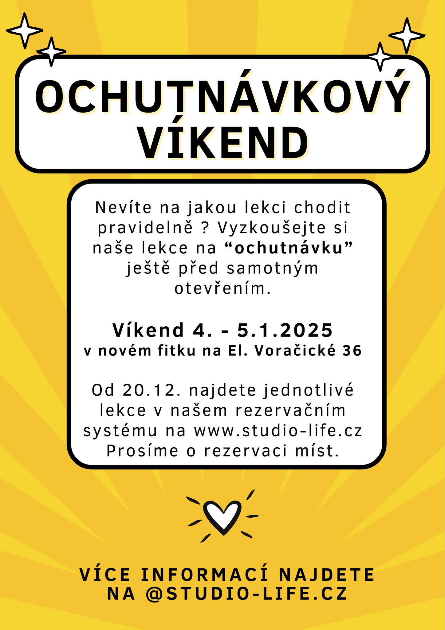 OCHUTNÁVKOVÝ VÍKEND
