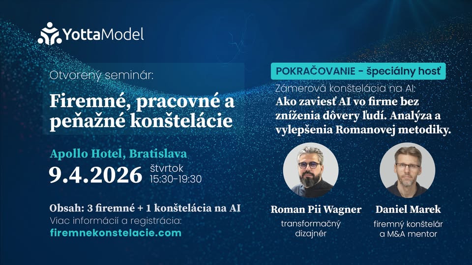 Seminár Firemné pracovné peňažné konštelácie - Daniel Marek - 9.4.2026