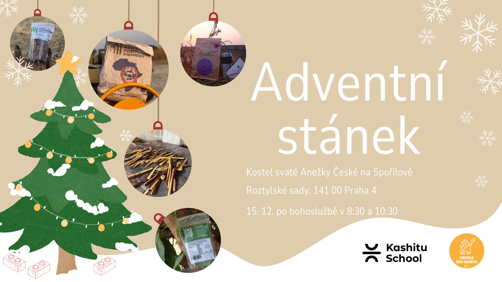 Adventní stánek na Spořilově
