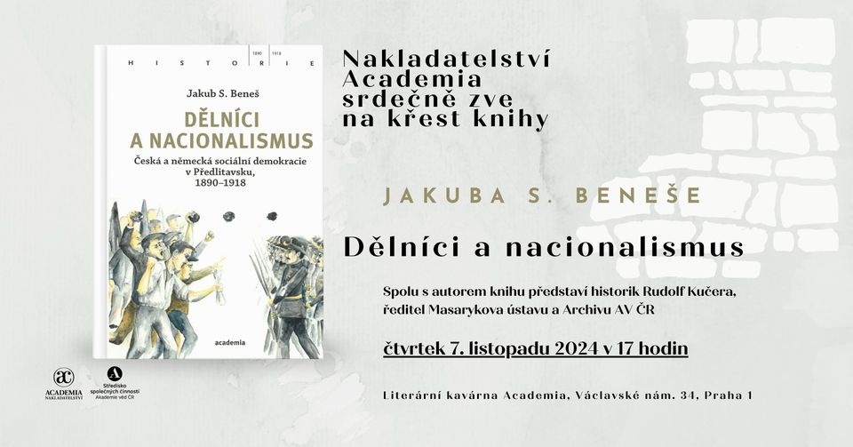 Křest knihy Dělníci a nacionalismus