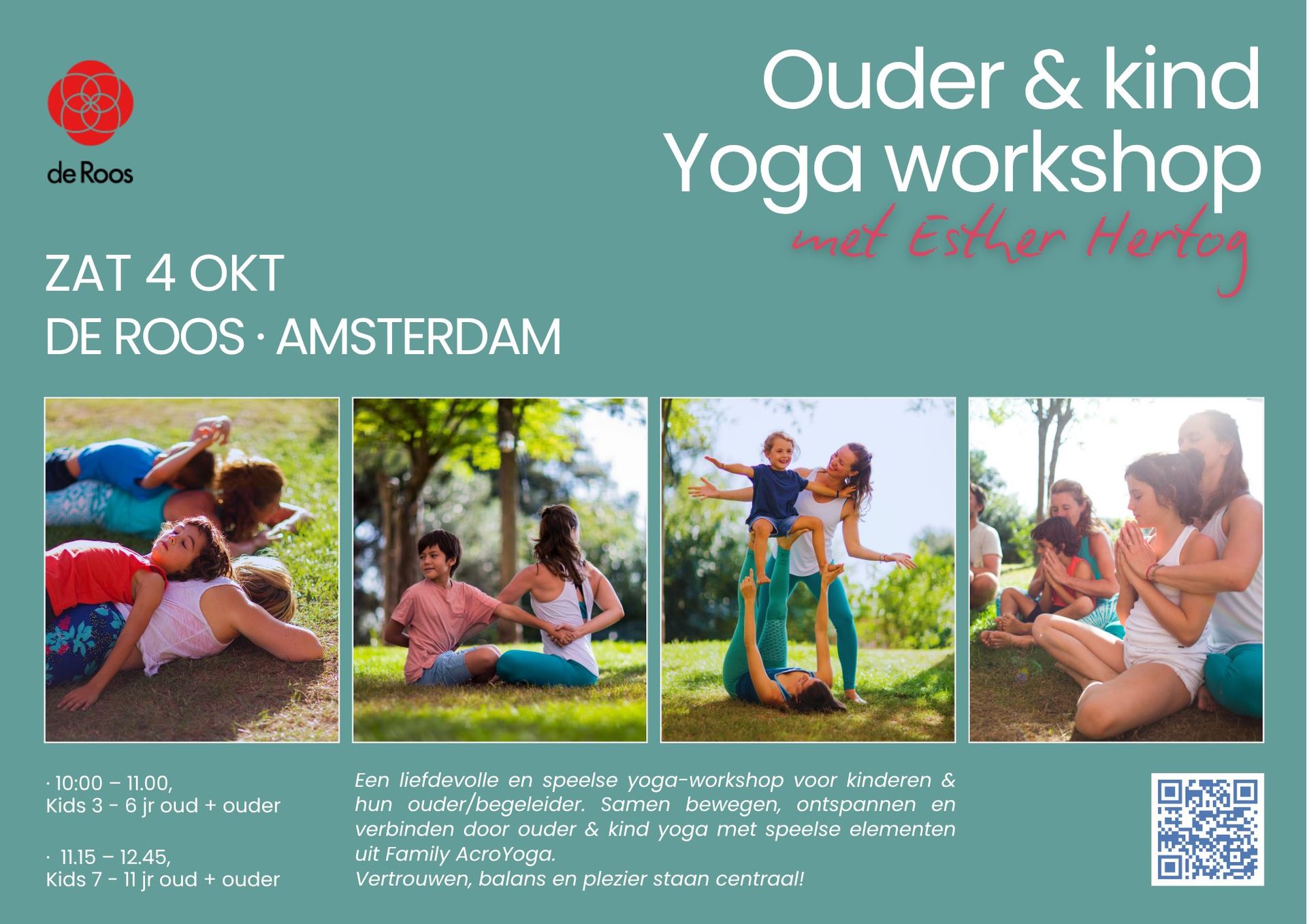 Ouder & Kind Yoga @De Roos, Amsterdam