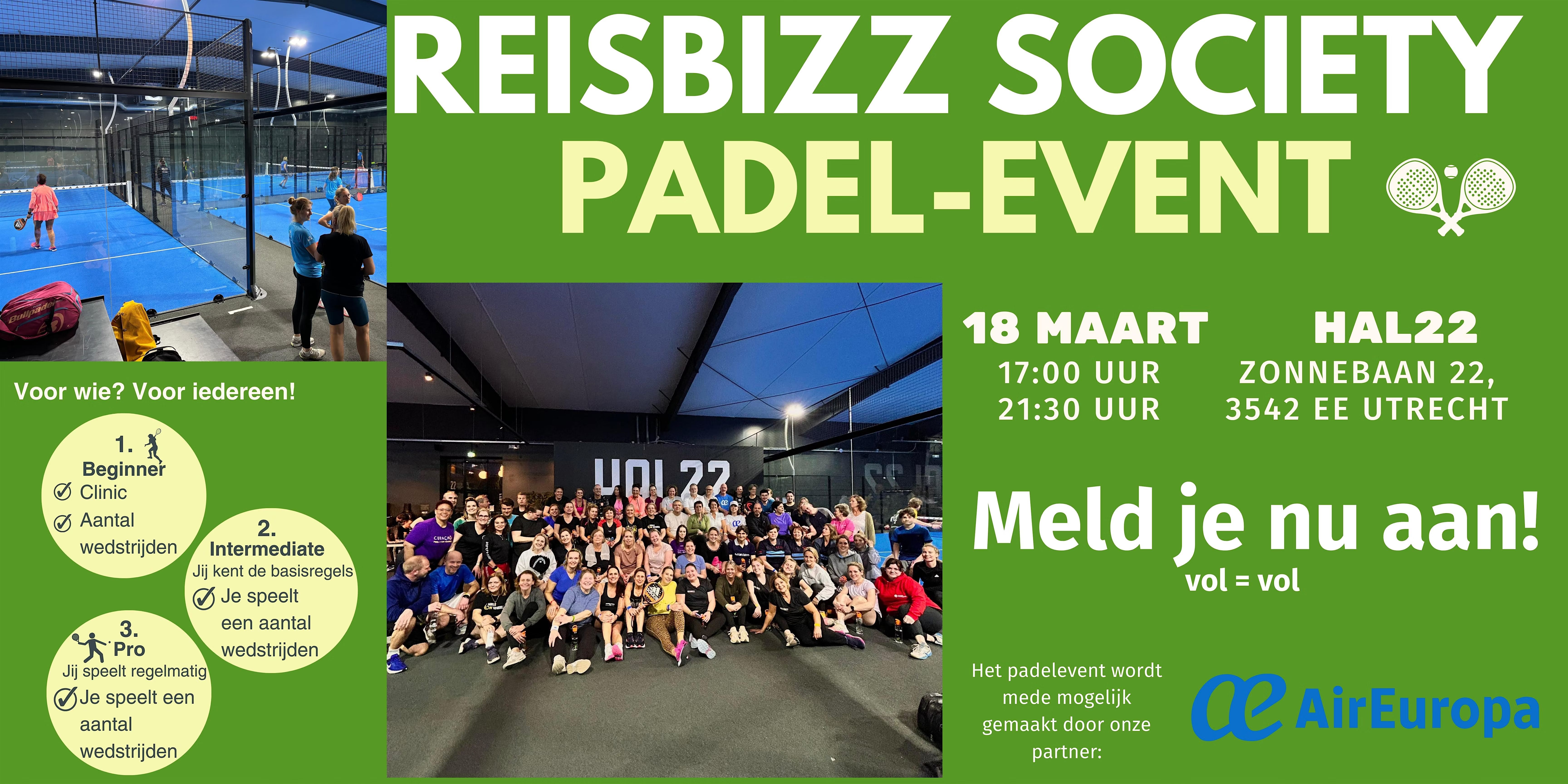 Padel-event Reisbizz Society