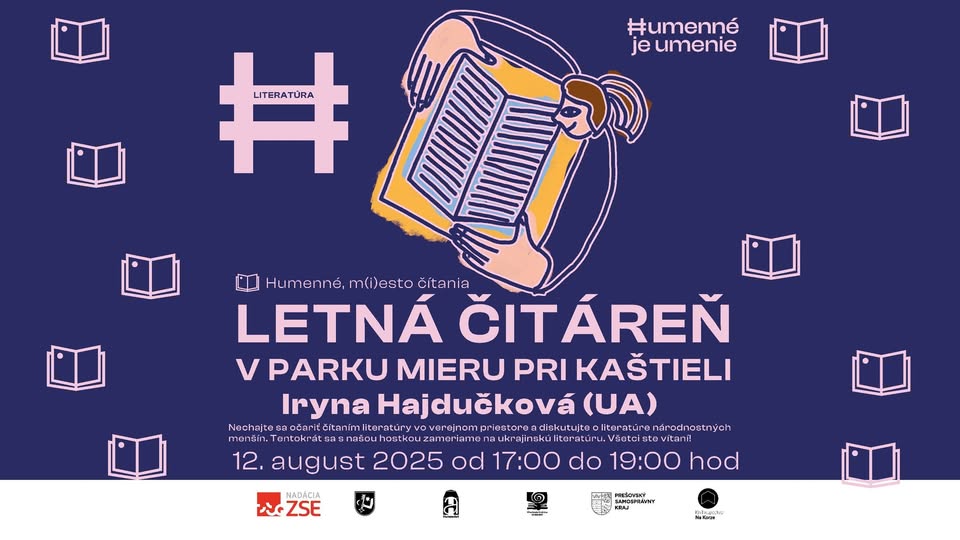 Letná čítareň s Irynou Hajdučkovou o ukrajinskej literatúre.