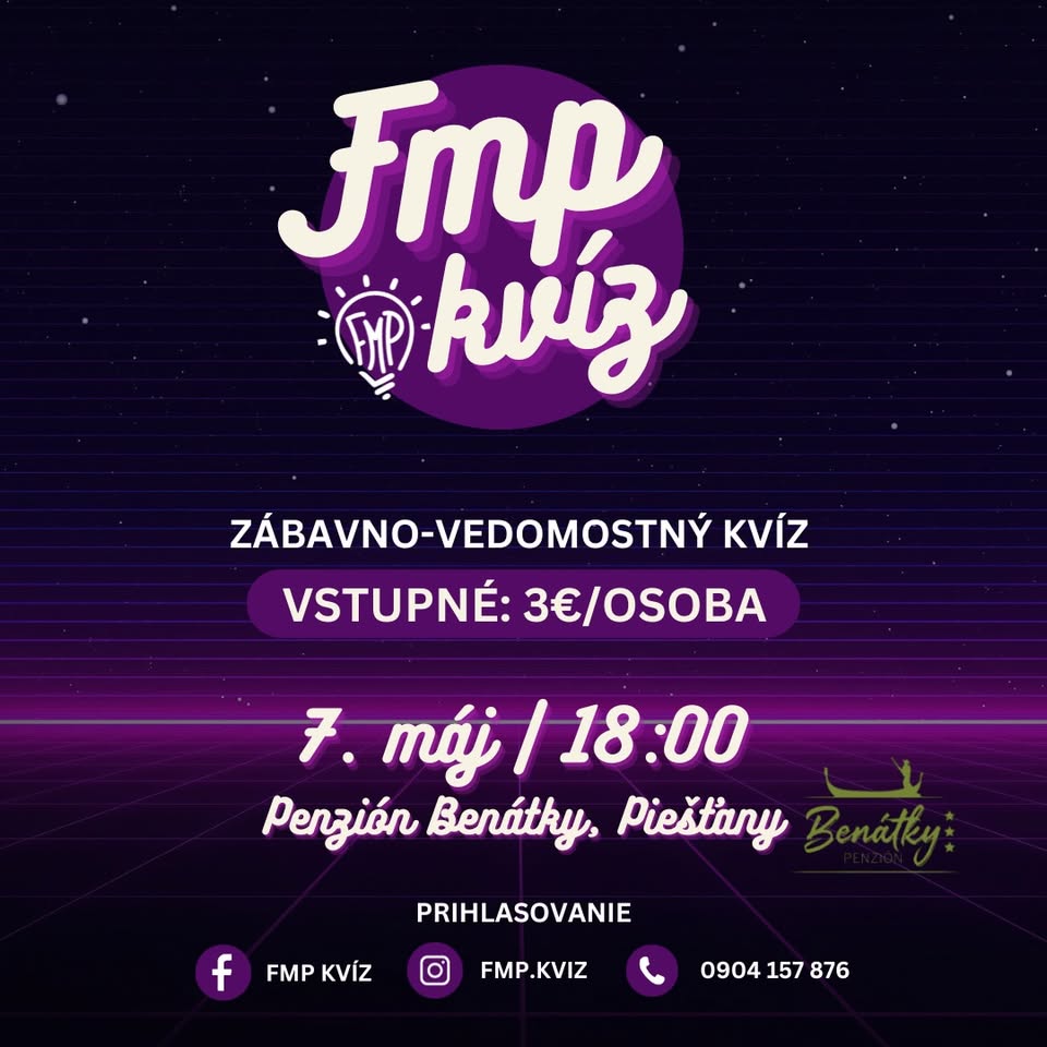 FMP Kvíz | Penzión Benátky 🛶