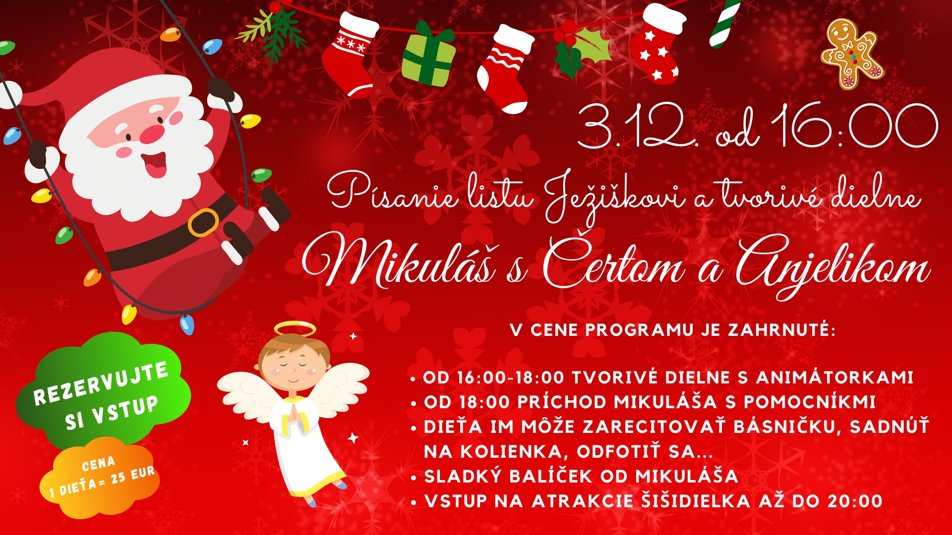 Mikuláš & Čert v Šišidielku 🎅🏻🎄 a písanie listu pre Ježiška