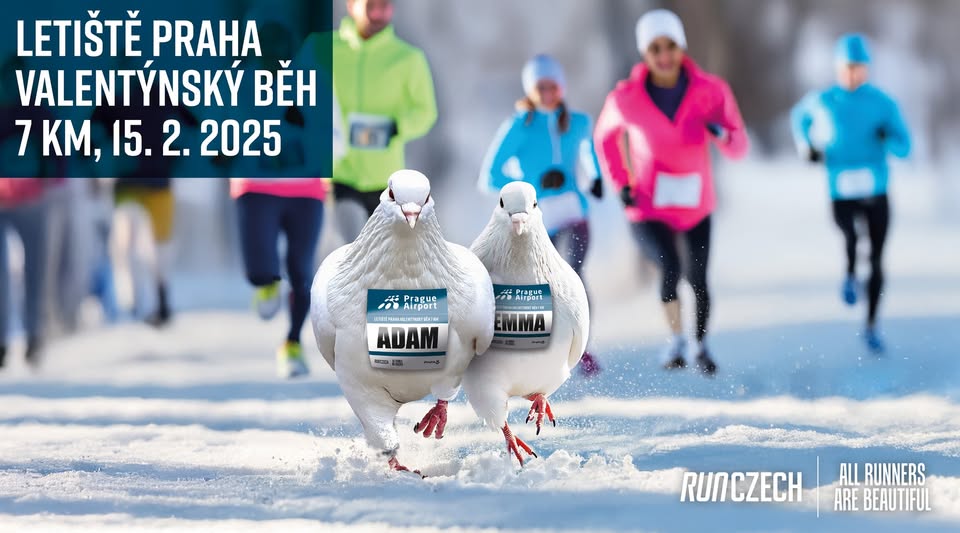 Letiště Praha Valentýnský běh 7 km
