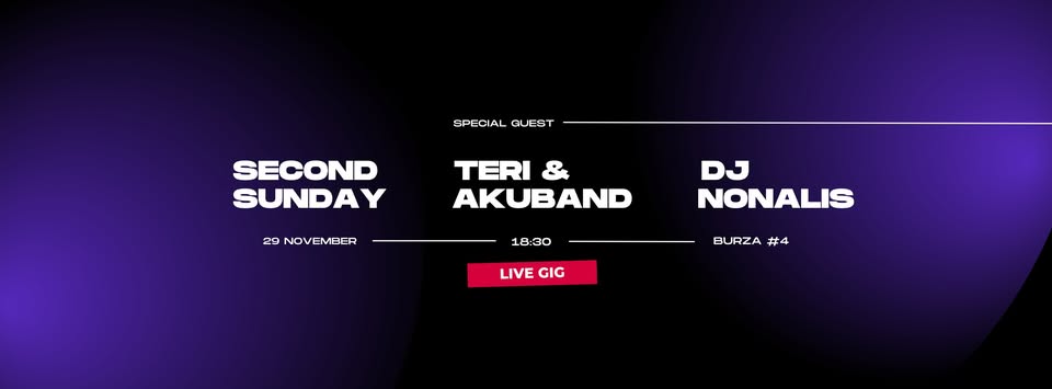 LIVE GIG 🔥 Second Sunday | Teri & akuband | DJ Nonalis