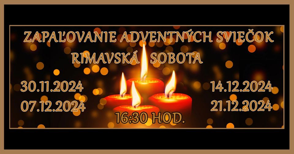 ZAPAĽOVANIE ADVENTNÝCH SVIEČOK RS