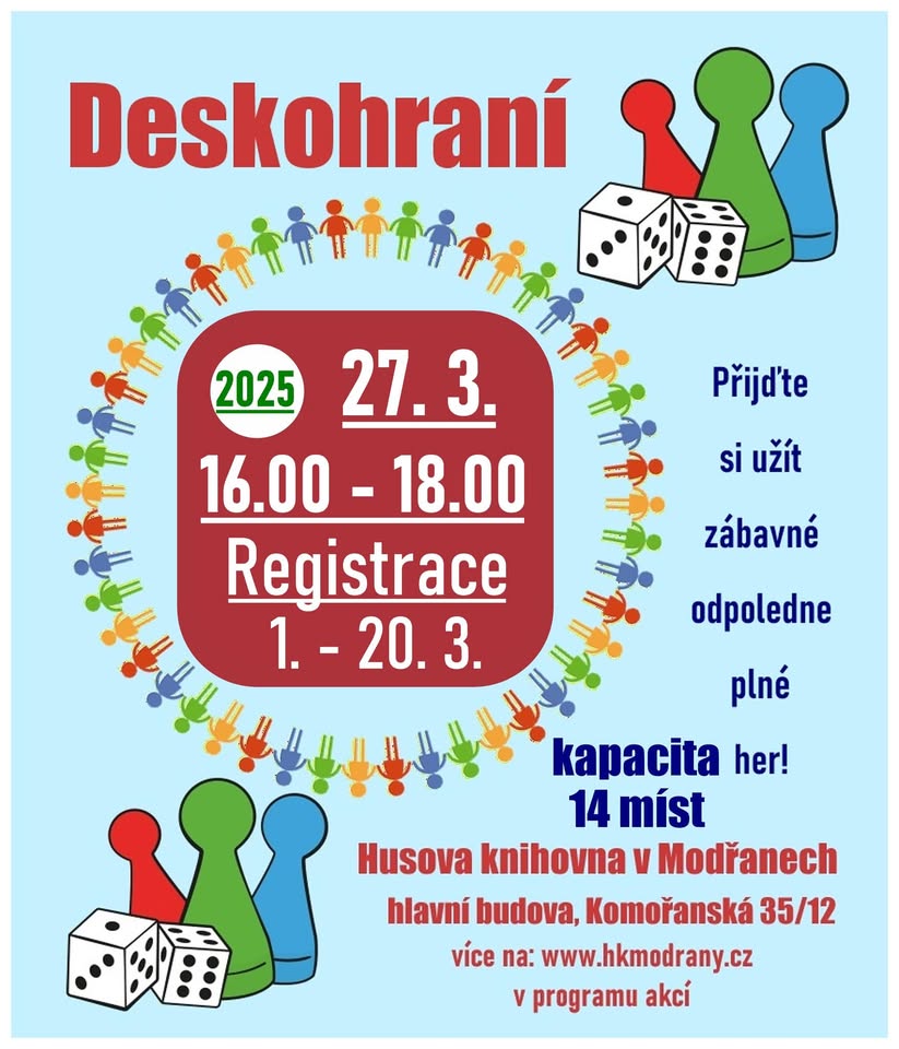 DESKOHRANÍ v knihovně.