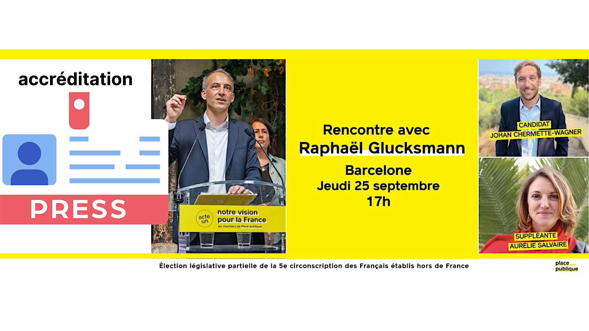 PRESSE : Rencontre avec Raphaël Glucksmann, Barcelone