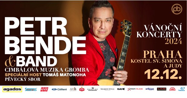 Praha - Vánoční koncert - Petr Bende band & cimbálová muzika - host Tomáš Matonoha