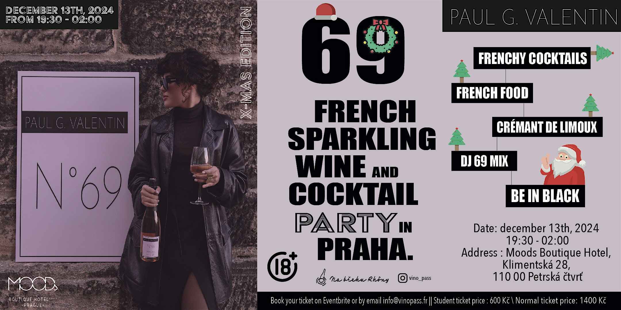 69 FRENCH SPARKLING WINE AND COCKTAIL PARTY IN PRAHA | X-MAS  EDITION