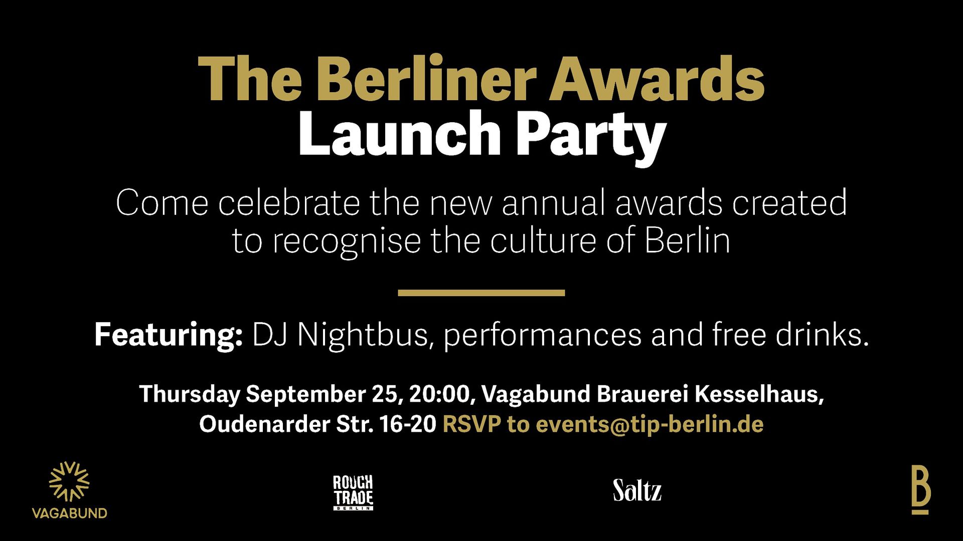 The Berliner Awards Launch Party