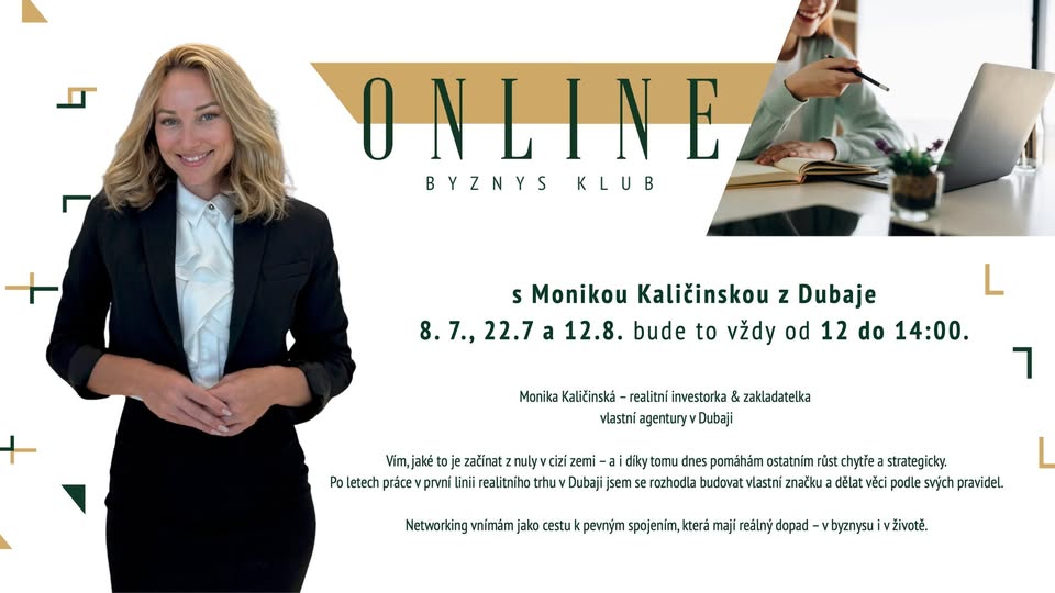 Speciální online networking s českými podnikateli z Dubaje!