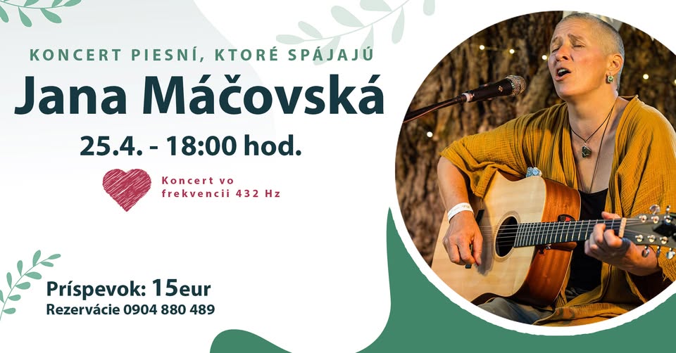 Koncert Jany Máčovskej - Hudba, ktorá spája