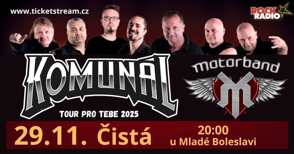 Komunál & Motorband - Čistá u Mladé Boleslavi - Podzimní Tour 2025