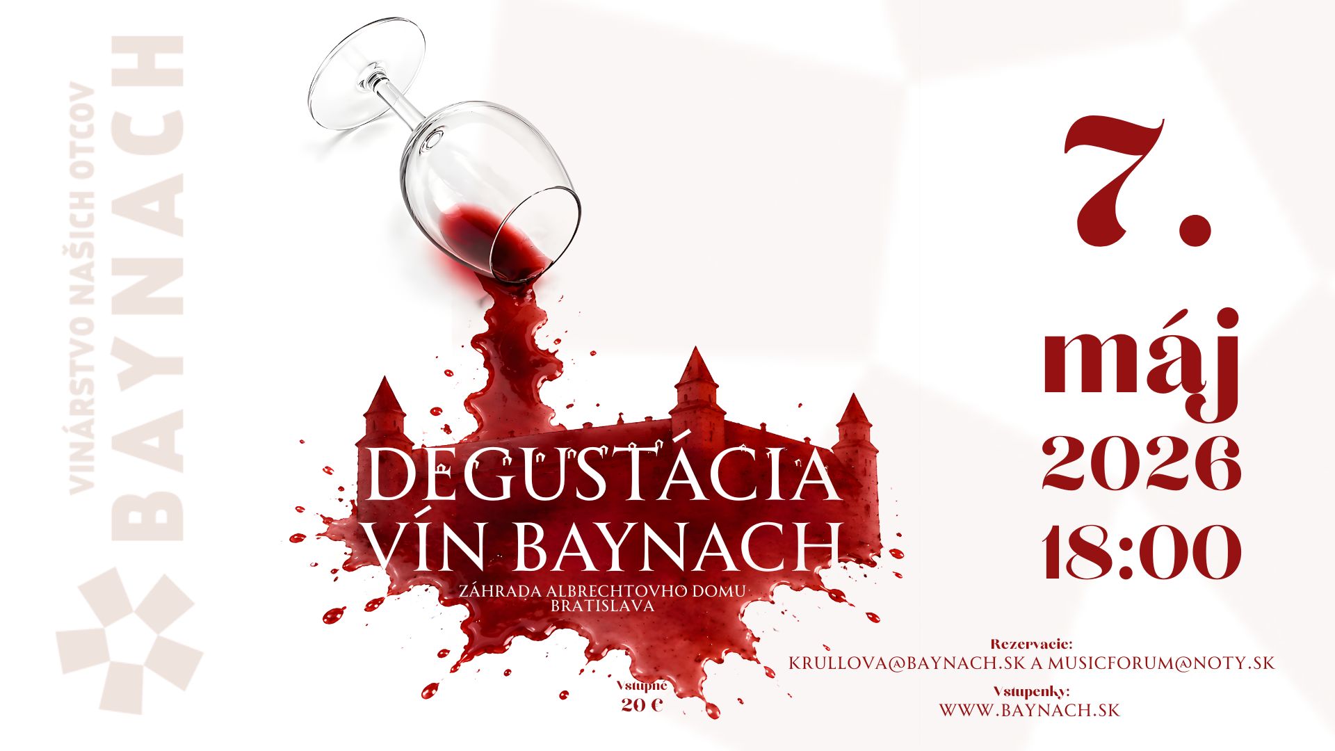 DEGUSTÁCIA VÍN v DOME ALBRECHTOVCOV