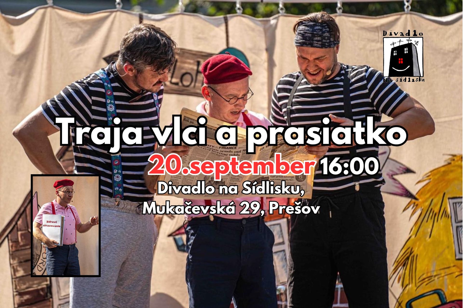 TRAJA VLCI A PRASIATKO - Divadlo na Sídlisku, Prešov
