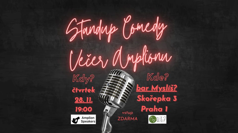 Standup comedy večer Amplionu